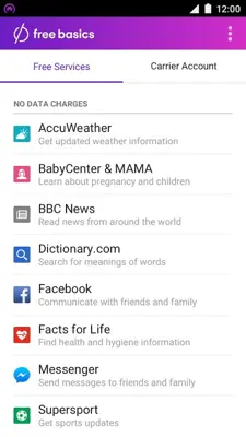 Free Basics by Facebook android App screenshot 1